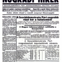 Nógrádi Hírek 1. évfolyam 6. szám (1947. szeptember 5.)